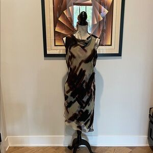 Elegant Multicolor Sleeveless Dress